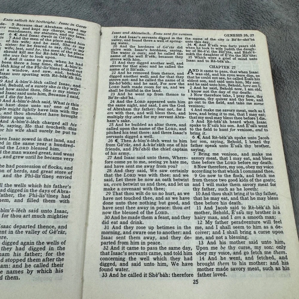 American Bible Society Holy Bible KJV 1950 Green Hardcover Fair Maps‎ 1951
